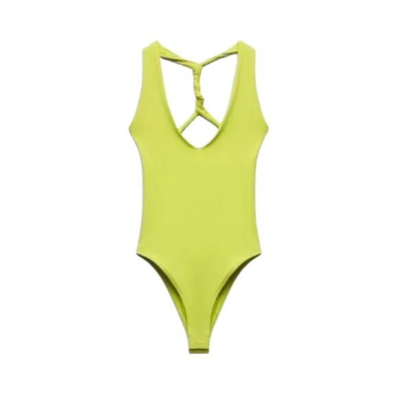 Zara Tops - Women's S NWT Zara Twisted Straps Double Layer Bodysuit